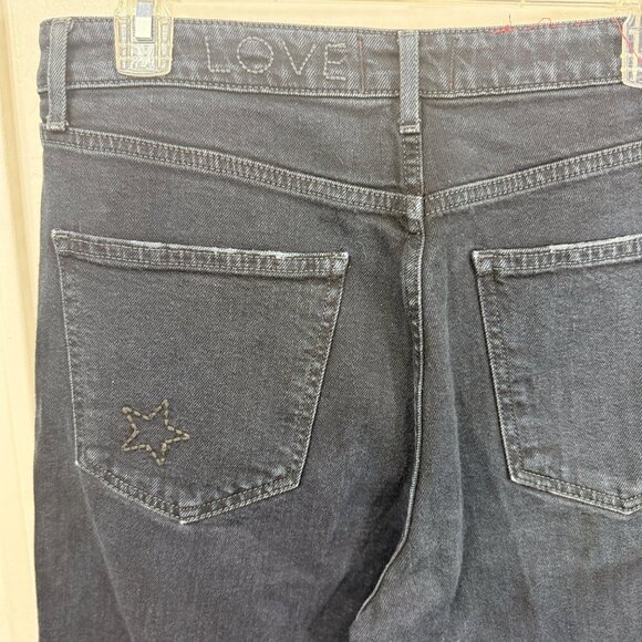 Sundry Womens Denim Jeans Star Embroidery Dark Wash Cropped Size 30 Stylish - Picture 4 of 11